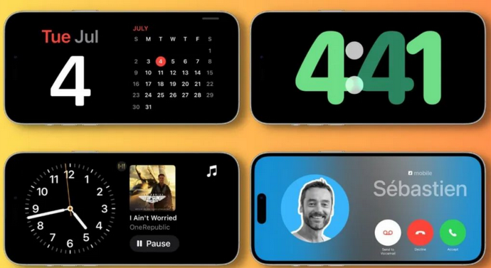 无为苹果手机维修分享iOS17横屏充电待机显示有什么好处 
