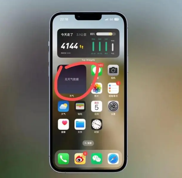 无为苹果手机维修分享:iOS16主屏幕天气小组件无法正常工作怎么办？ 